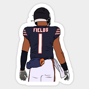 Justin Fields Back-To Sticker